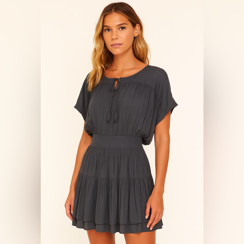 Mustard Seed Charcoal Mini Dress‎